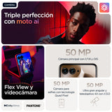 Motorola rarz 60 Ultra, 32GB (16GB+16GB RAM Boost)/512GB Madera, Sistema de cámaras de 50MP con Moto ai, batería 4500 mAh, cárga rápida de 68W, Snapdragon 8 Elite, + Moto Tag