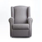 Gasten a gusto SILLONEA- Butaca Lactancia Rodero o Mecedora- Tela Antimanchas (Acualine). Medidas: 96 * 74 * 78 cm. Ideal para amantar y balancear al Bebe para dormirlo.… (Gris)