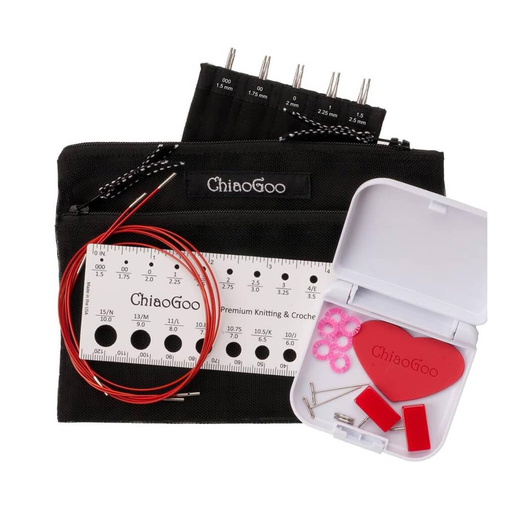 ChiaoGoo TWIST Lace inter. needle set 13cm 1.50-2.50mm - 1pc