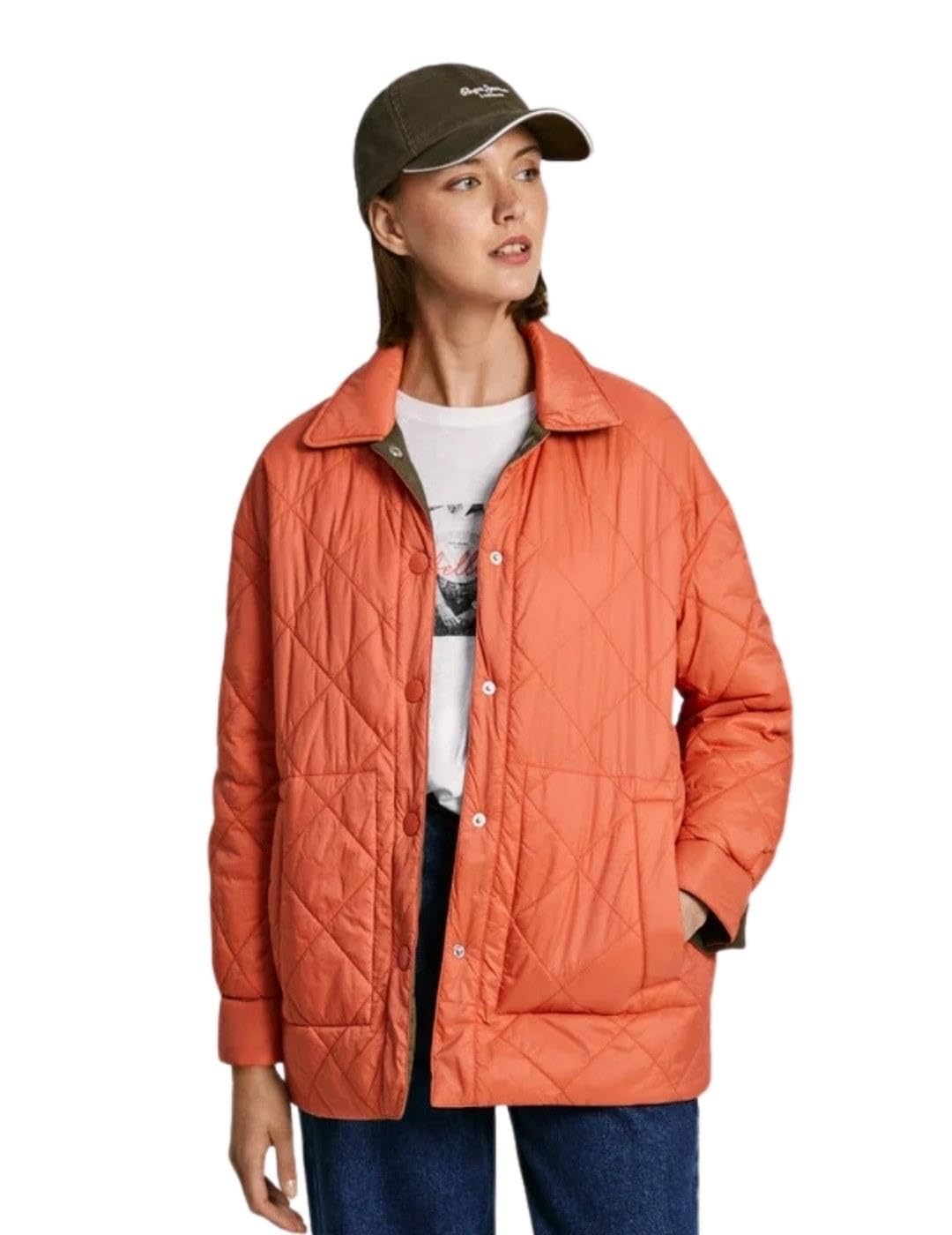 Pepe Jeans Caty Chaqueta, Verde (Verde Hoja), M para Mujer