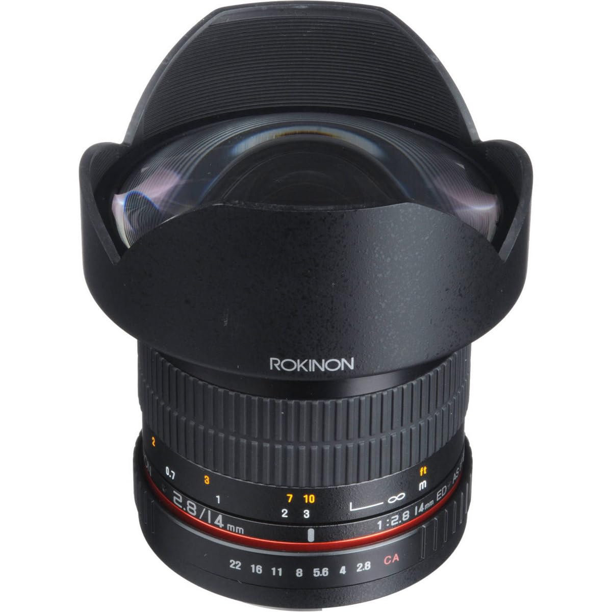 Rokinon Lente Ultra Ancha FE14M-C de 14 mm F2.8 para Canon (Negro)