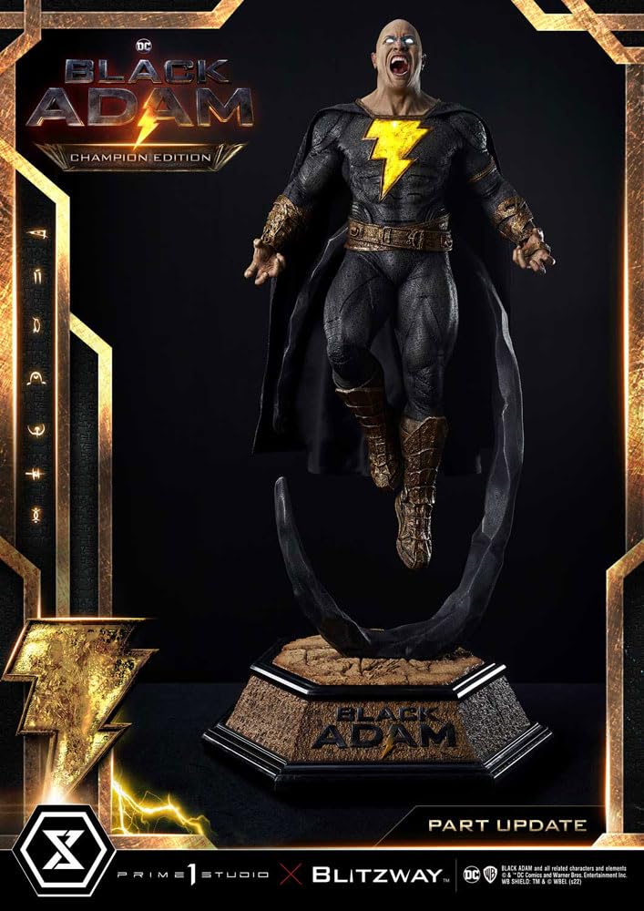 Prime 1 Studio Black Adam - Figura Decorativa (96 cm), diseño con Texto Masterline 1/3"
