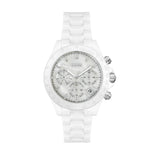 BOSS Reloj Analógico de Cuarzo Multifunción para Mujer Colección Novia con Correa de Cerámica Blanca - 1502630