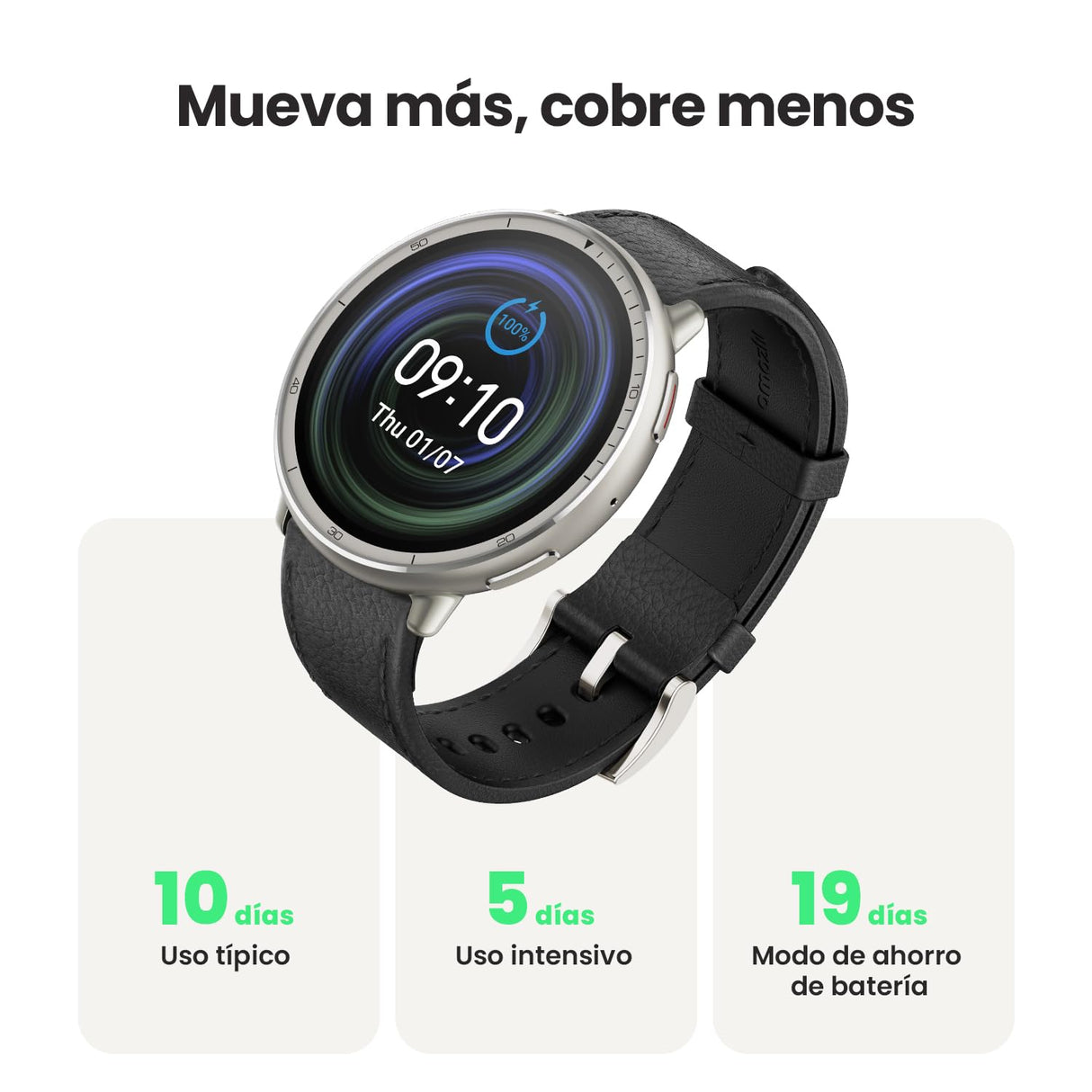 AMAZFIT Active 2 Reloj Inteligente Hombre y Mujer, Pago NFC, AI,GPS & Mapas Gratis, Batería de 10 Días, Smartwatch con 160+ Modos Deportivos, Resistente al Agua 5 ATM, para Android & iPhone