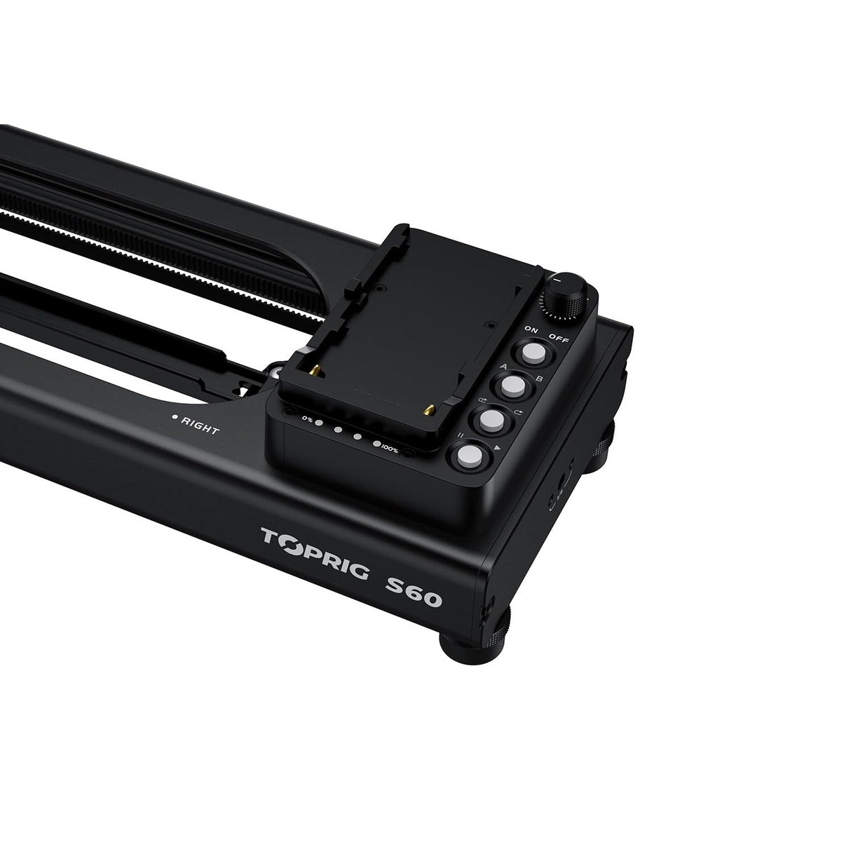 Accsoon - Vídeo de Toprig S60 - Motorized Camera Slider for Video Shooting - MAX. Load up to 2.5 kg Vertical and 4 kg Horizontal - Speed 5 cm/s - MAX Travel Distance: 425 mm