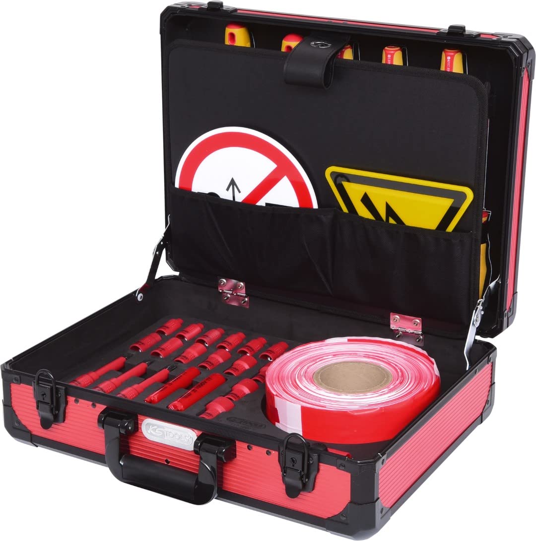 KS Tools 117.1890 Juego de herramientas aisladas para vehículos híbridos y eléctricos, 43 pzs