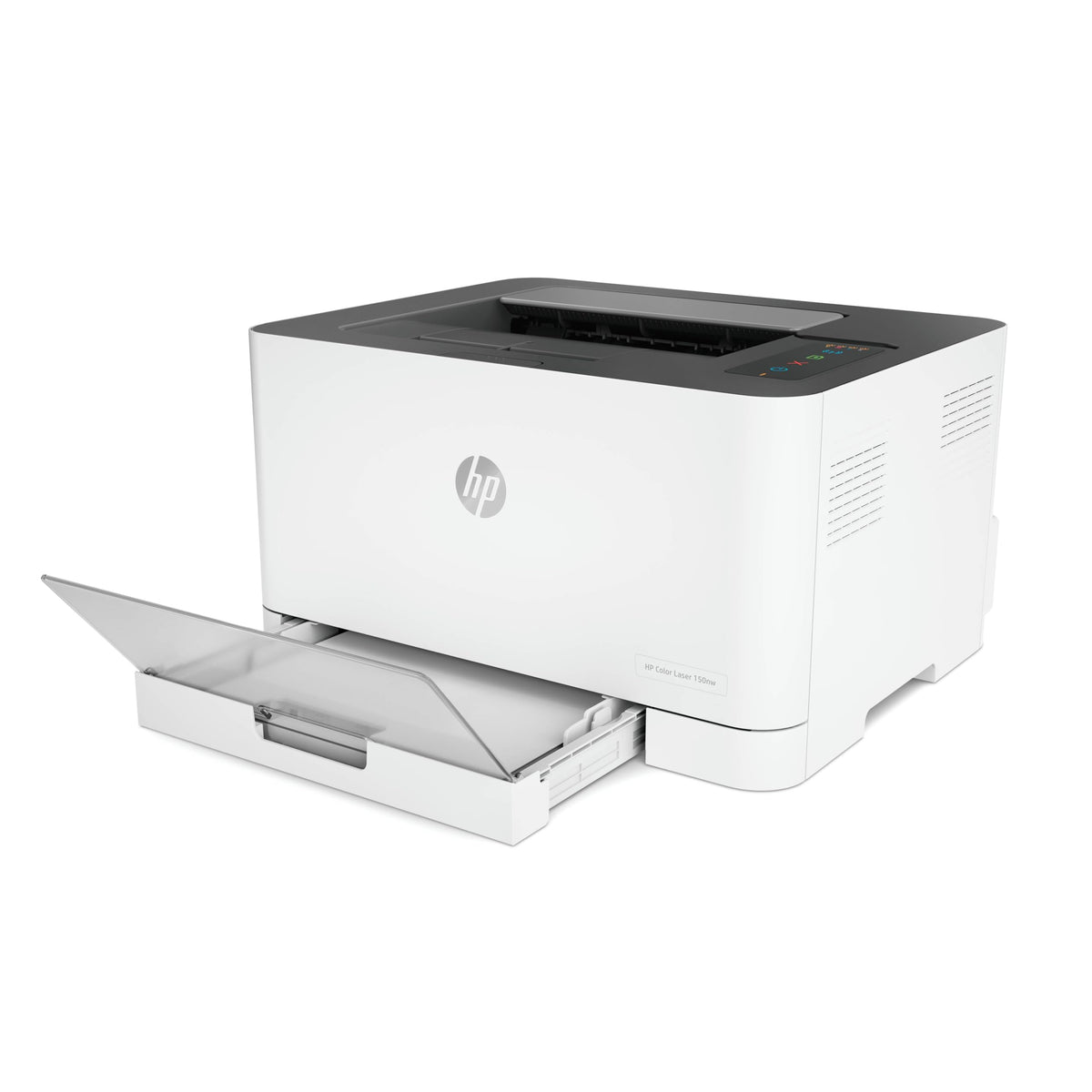 HP Color Laser 150nw 4ZB95A, Impresora Láser Monofunción A4 a color, impresión a doble cara manual, Wi-Fi, Ethernet, USB 2.0 alta velocidad, Compatible con HP Smart App, Panel de control LED, Blanca