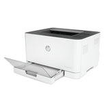 HP Color Laser 150nw 4ZB95A, Impresora Láser Monofunción A4 a color, impresión a doble cara manual, Wi-Fi, Ethernet, USB 2.0 alta velocidad, Compatible con HP Smart App, Panel de control LED, Blanca