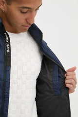 Tommy Jeans Cazadora acolchada Hombre Down impermeable, Azul (Dark Night Navy), M