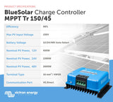 Victron Energy BlueSolar MPPT TR 150V 45amp 12/24/36/48-Volt Controlador de Carga Solar