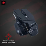 Mad Catz R.A.T. 6+ - Ratón (mano derecha, Óptico, USB, 12000 DPI, 12000 pps, Negro)