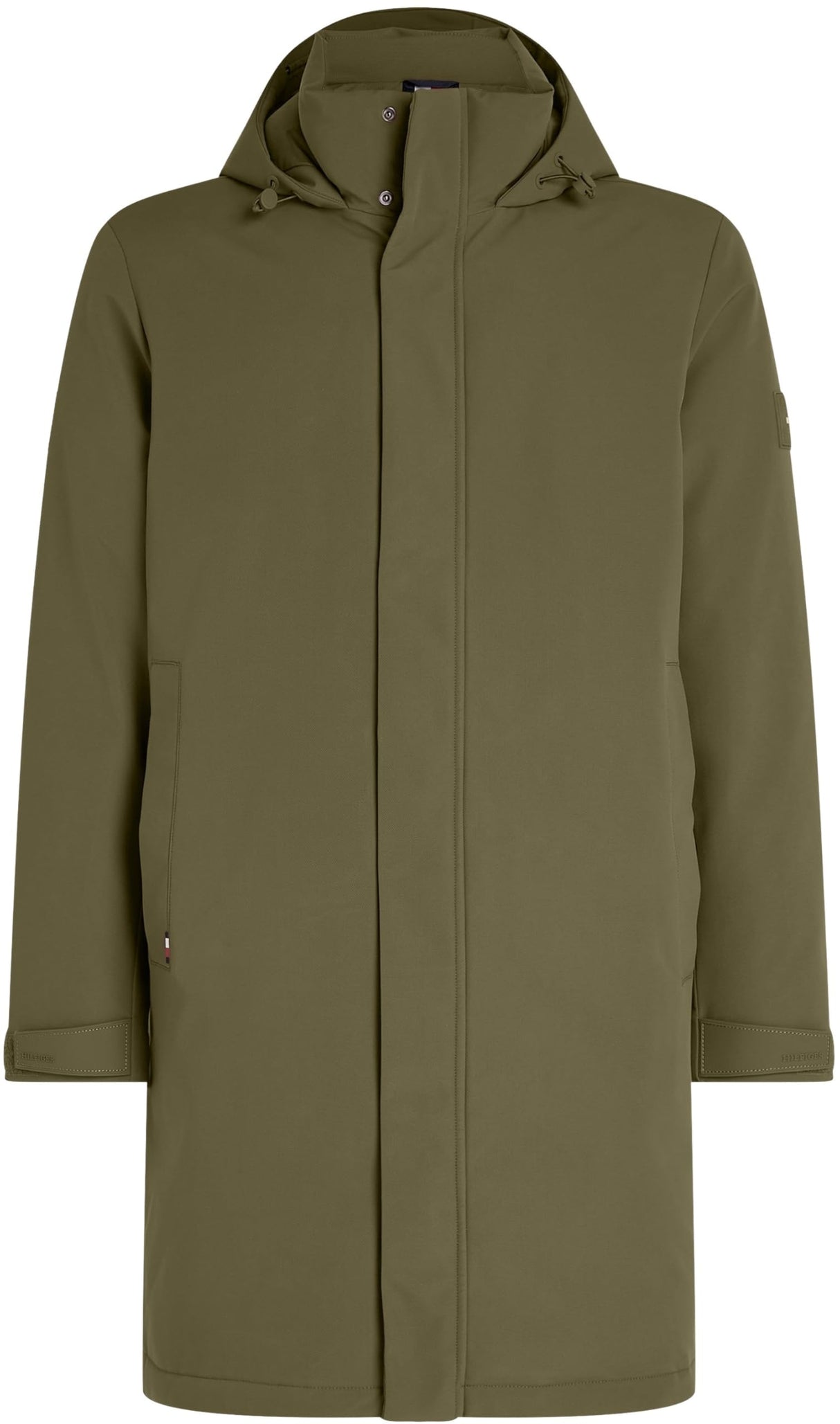 Tommy Hilfiger Parka Hombre Tech Padded Parka con Capucha, Multicolor (Army Green), 3XL