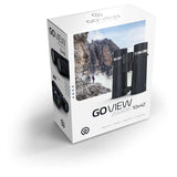 GoView ZOOMR 10x42 prismáticos para Actividades al Aire Libre, Naturaleza, observación de Vida Salvaje, Viajes (Zoom de 10 aumentos, Gran Campo de visión, Incluye Set de Accesorios) Phantom Negro
