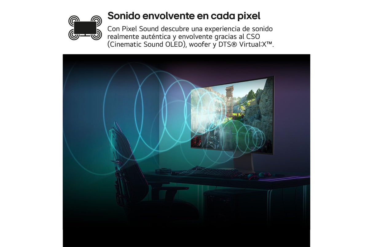LG 32GS95UV-W - Monitor Ultragear OLED Gaming, 31.5'', 4K UHD, 240 Hz, 0,03ms, G-Sync Compatible y FreeSync Premium Pro, HDR10, DCI-P3 98,5%, Blanco