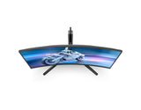 Philips Evnia 34M2C6500AM - Monitor Curvo OLED WQHD de 34 Pulgadas, 175 Hz, 0,03 ms, FreeSync Premium Pro, Comp. G-Sync, HDR400 (3440x1440, 2X HDMI, DisplayPort, USB Hub) Gris Oscuro