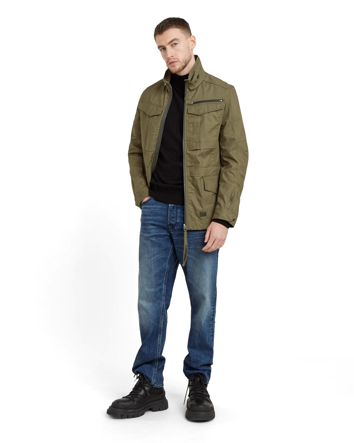 G-STAR Para Hombre Rovic Slim Field Jacket, Verde (shadow olive D24282-D389-B230), XS