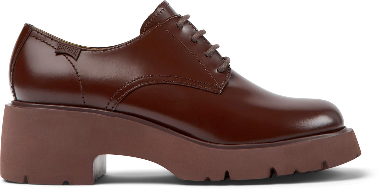 Camper Milah K201571, Zapatillas Mujer, Burgundy, 38 EU
