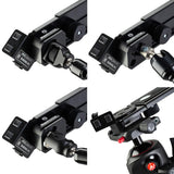 Manfrotto TetherGear Soporte para Tablet 9"-13" - Soporte para Tablet o iPad - Múltiples Puntos de Montaje - Brazo Deslizante Ajustable - MLTSA3301B