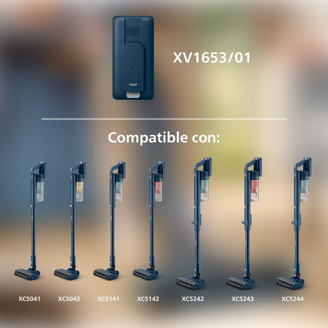 Philips Batería Original Reemplazable - Ion-Litio, 25,2V, Compatible con Aspiradora Sin Cable Serie 5000 (XV1653/01)