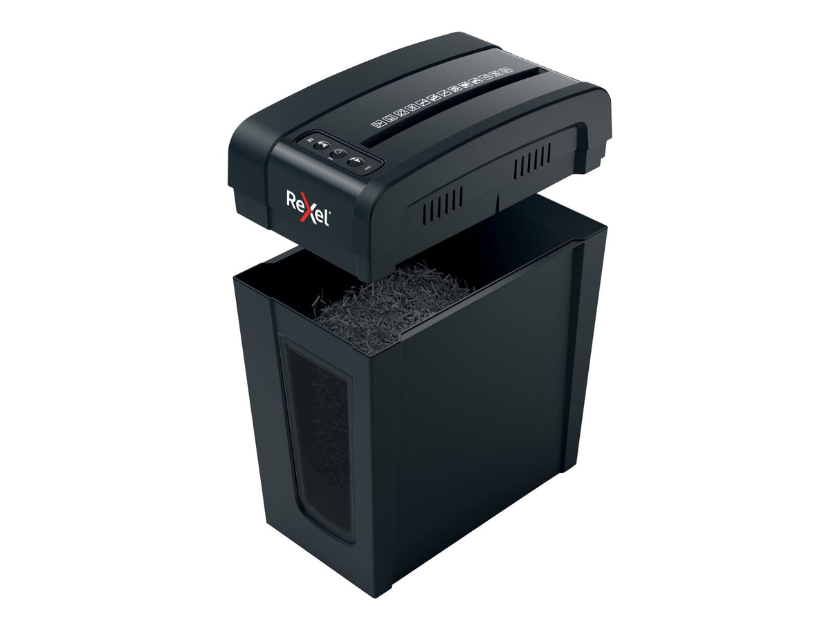 Rexel Secure X8-SL Whisper-Shred Destructora de Papel con Corte en Partículas P4, Papelera Extraíble de 14 L, Silenciosa y Compacta, 2020126
