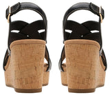 Clarks Sabina Sling, Sandalia Mujer, Black/Black, 37 EU