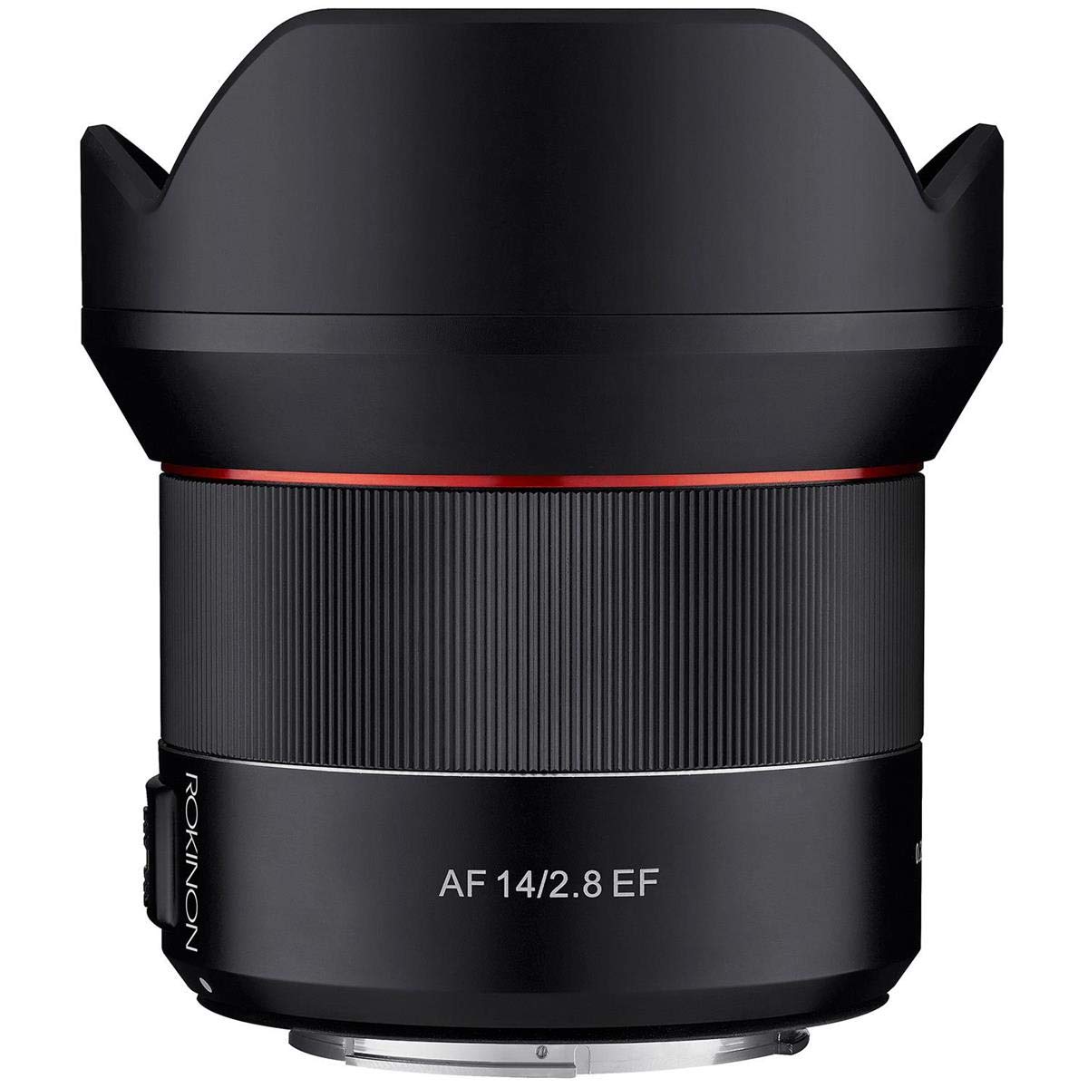 Rokinon AF - Lente de Gran Angular para Canon EF, 14 mm, F2.8 sellada contra el Clima, Color Negro (IO14AF-C)