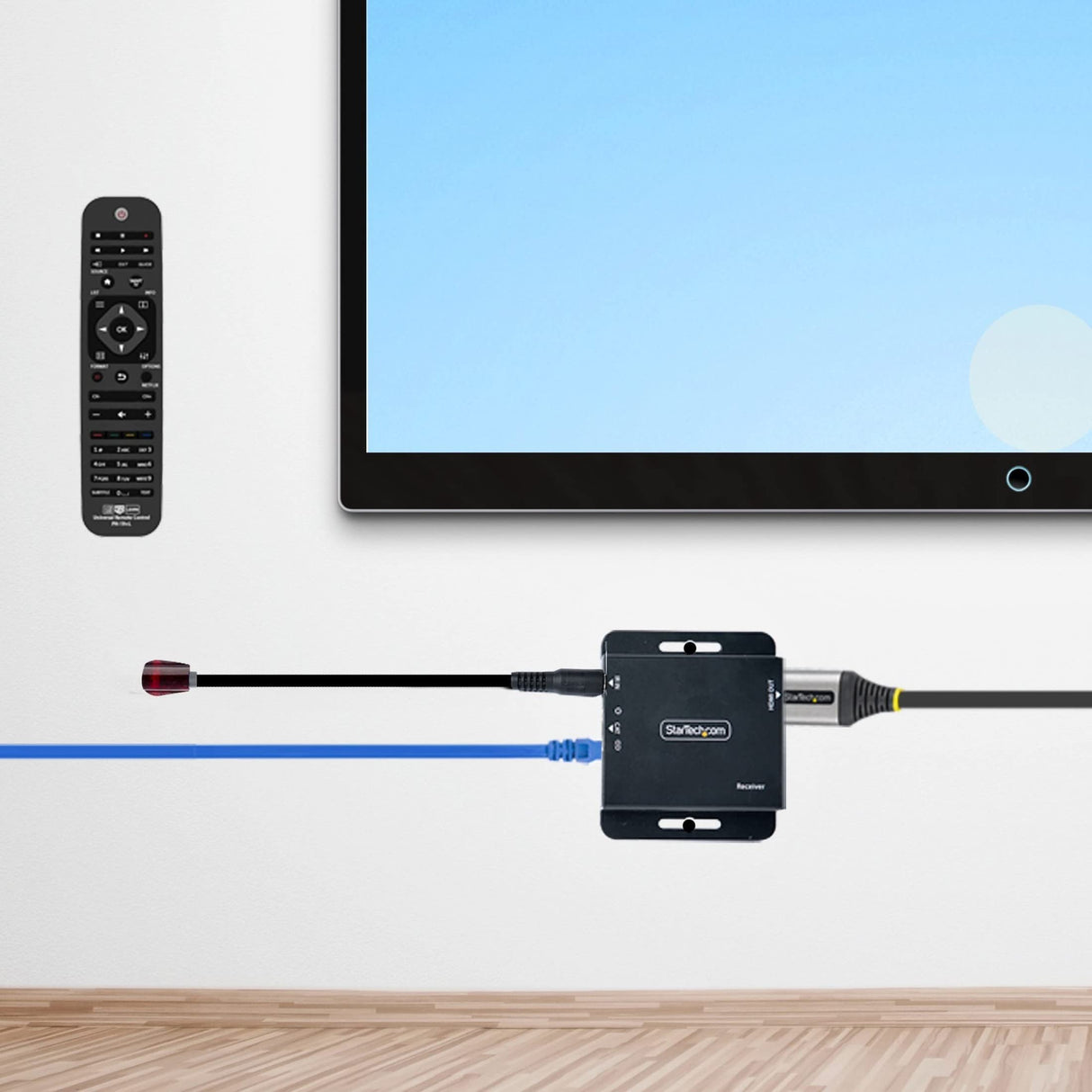 StarTech.com Extensor HDMI por CAT5/CAT6, 4K de 30Hz para 39m o 1080p para 70m, Alargador HDMI, Juego Transmisor y Receptor PoC HDMI, Infrarrojos - para Vídeo Local (EXTEND-HDMI-4K40C6P1)