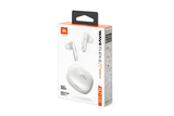JBL Wave Flex 2, Auriculares inalámbricos True Wireless, Bluetooth, autonomía de hasta 40 hrs, Sonido Pure Bass, Smart Ambient, Resistentes al Agua y al Polvo, conexión multipunto, Blanco