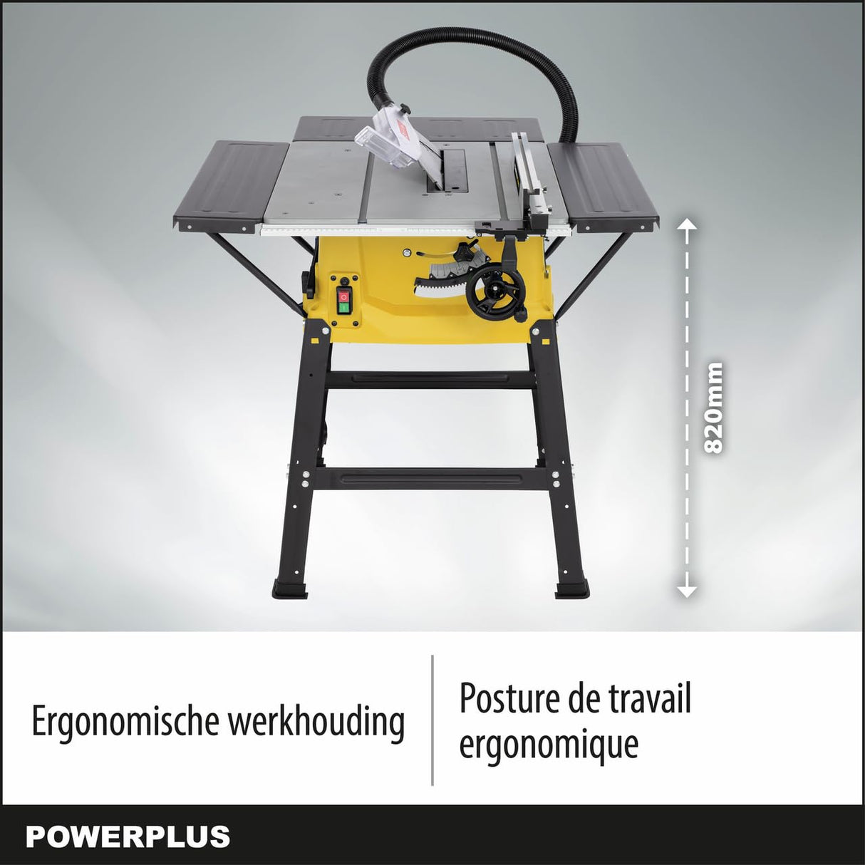 Kreator PowerPlus POWX07595-Sierra de mesa (2000 W, 250 mm), Multicolor