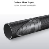 K&F CONCEPT Trípode Cámara Carbono 172CM Trípode Ligero Fotografía Professional de Viaje 360° Rótula de Bola y Placa de Liberación para Cámara DSLR (1.32KG)