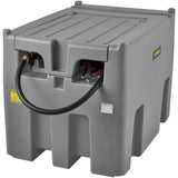 VEVOR Tanque de Diésel Portátil de Polietileno Tanque de Combustible Diésel de 116 Galones con Bomba de Transferencia de 12 V Almacenamiento de Diesel Gris Flujo Máximo de 10,6 GPM para Camión Tractor