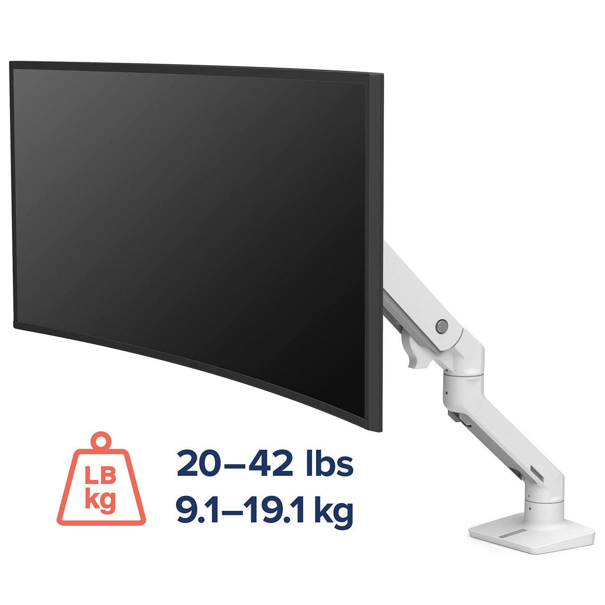 Ergotron HX Desk Monitor Arm White ACCS
