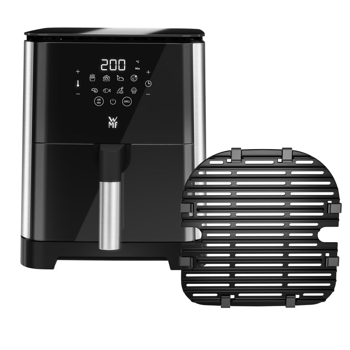 WMF Multi Taste Airfryer - Freidora de Aire sin Aceite, 4,2 L, 8 Programas Preestablecidos, Deshidratador y Grill, Pantalla Táctil, Fácil de Limpiar