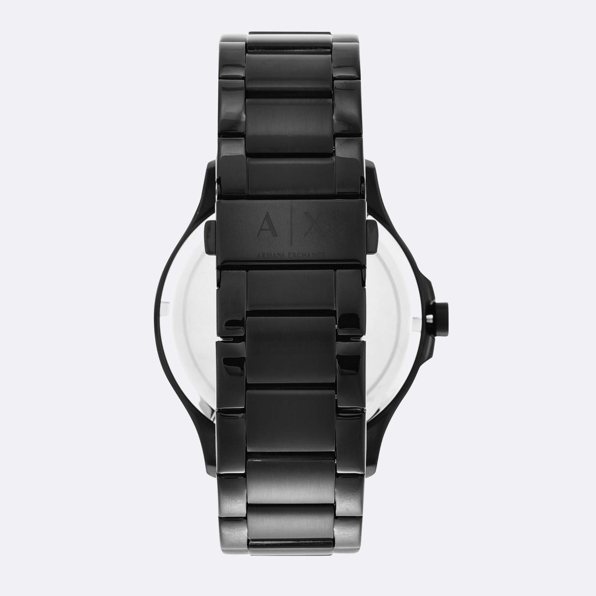 Armani Exchange Relojes de hombre, Movimiento de cuarzo cronógrafo y caja de 46 mm con correa de acero inoxidable, Negro azabache