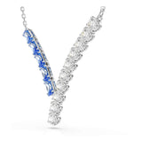 Swarovski Colgante Matrix, Tallas mixtas, Azul, Baño de rodio