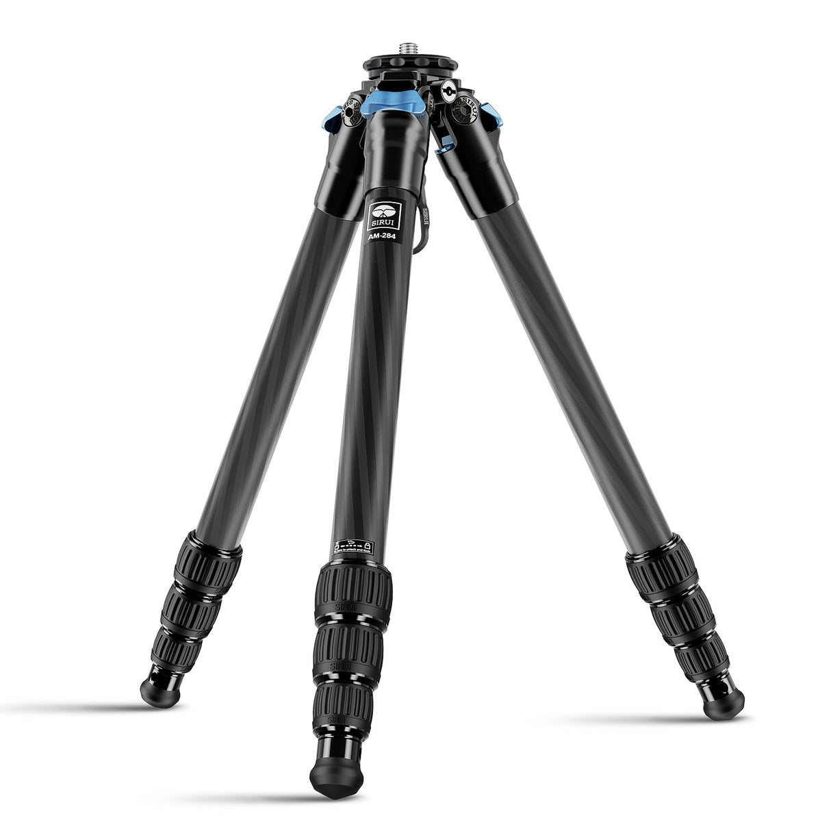 SIRUI AM-284 Profesional Carbono Fibra Travel Viaje tripode trípode Tripod para Camara cámara Reflex fotografia,Altura 7–117.5 cm,Carga Máxima 15 kg,4 Secciones de Patas, Bloqueo de Patas Giratorio