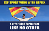 Revolution Kites-Vsrv00116 Cometa Reflex Experiencia, Color Verde y Negro, Talla única (EXP Grn/Blk)