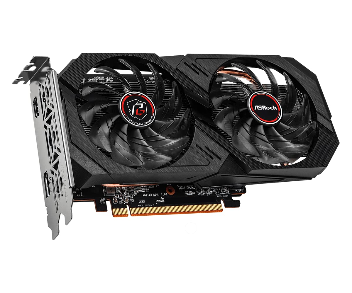 Asrock Radeon RX 6500 XT Phantom Gaming 4GB OC GDDR6 Graphics Card, RDNA2, AMD FidelityFX, 1024 Streams, 2820MHz Boost