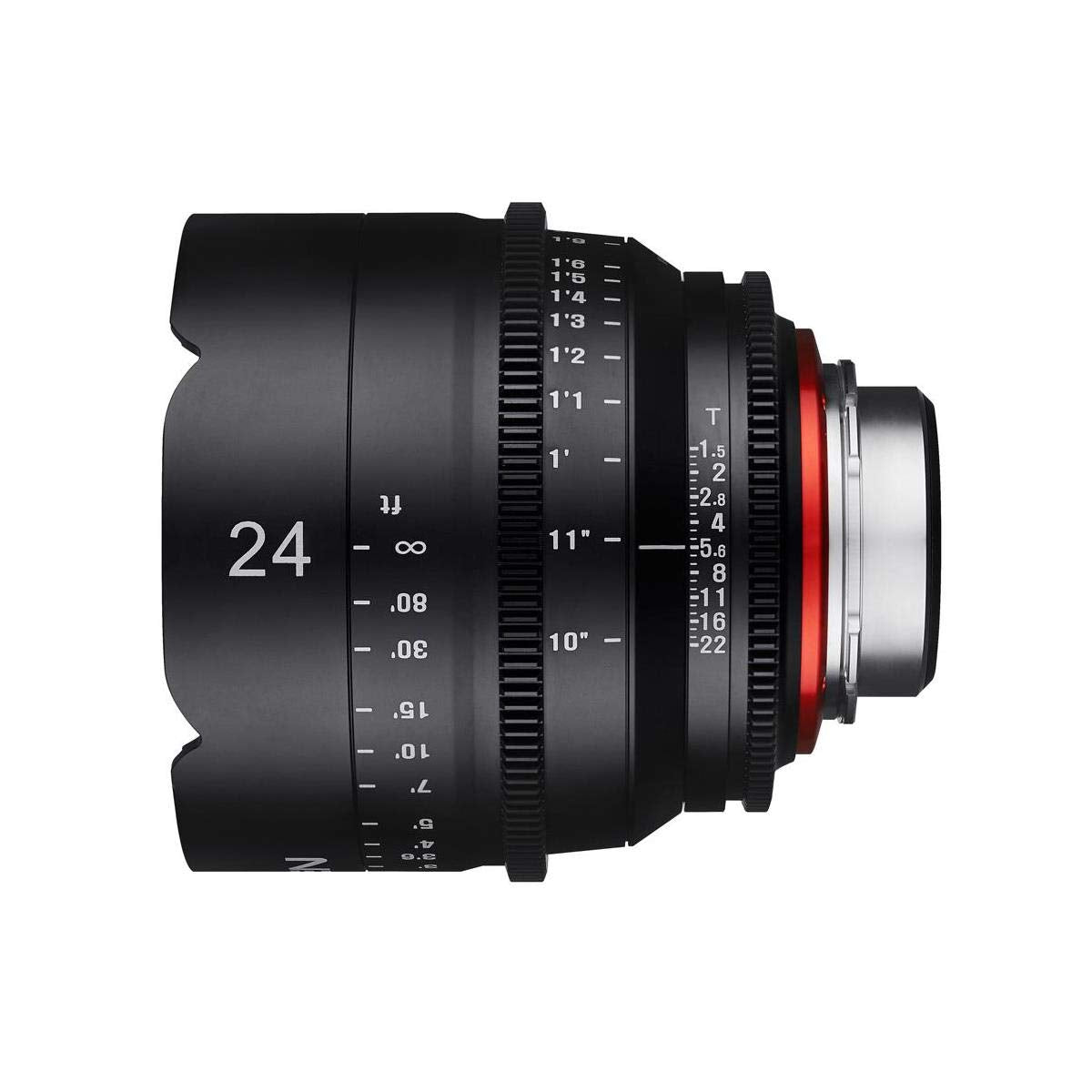 Rokinon Xeen XN24-C 24mm T1.5 Lente Profesional Cine para Canon EF, Negro