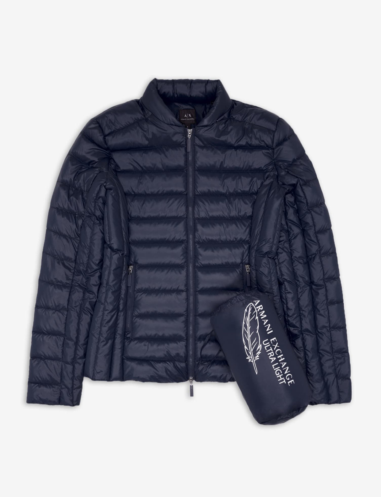 Armani Exchange Real Down Everyday Chaqueta, Mujer, Azul (Navy 1510), Small