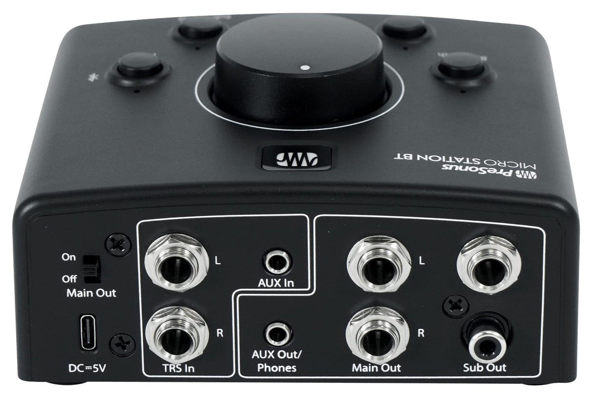 PreSonus MicroStation BT Controlador de monitores 2.1 con conectividad Bluetooth