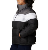 Columbia Mujer Chaqueta Acolchada, Black, White, City Grey, M