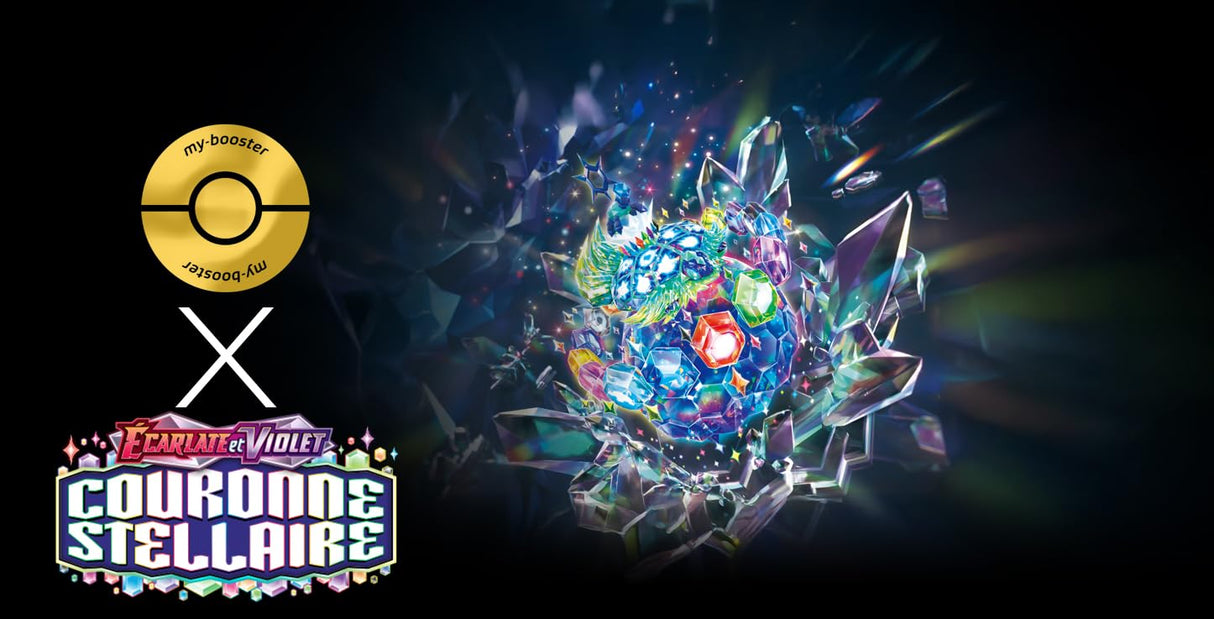 Terapagos ex 170/142 Alternativo Pokémon Gallery Teracristal Secreta - Ultraboost X Écarlate et Violet 7 Couronne Stellaire - Box de 10 Cartas Pokémon Francés