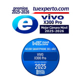 Vivo X300 Pro Móvil 5G, 16GB + 512GB, Pantalla Plana de 6,78", cámara con teleobjetivo ZEISS APO de 200MP, procesador MediaTek Dimensity 9500, IP68 e IP69, Smartphone Android 16, 4 años de garantía
