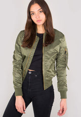 ALPHA INDUSTRIES MA-1 VF LW Chaqueta Bomber, Verde (Sage Green-01), XS para Mujer
