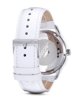Lacoste Reloj Analógico de Cuarzo para Mujer Colección Victoria con Correa de Cuero Blanca - 2000822