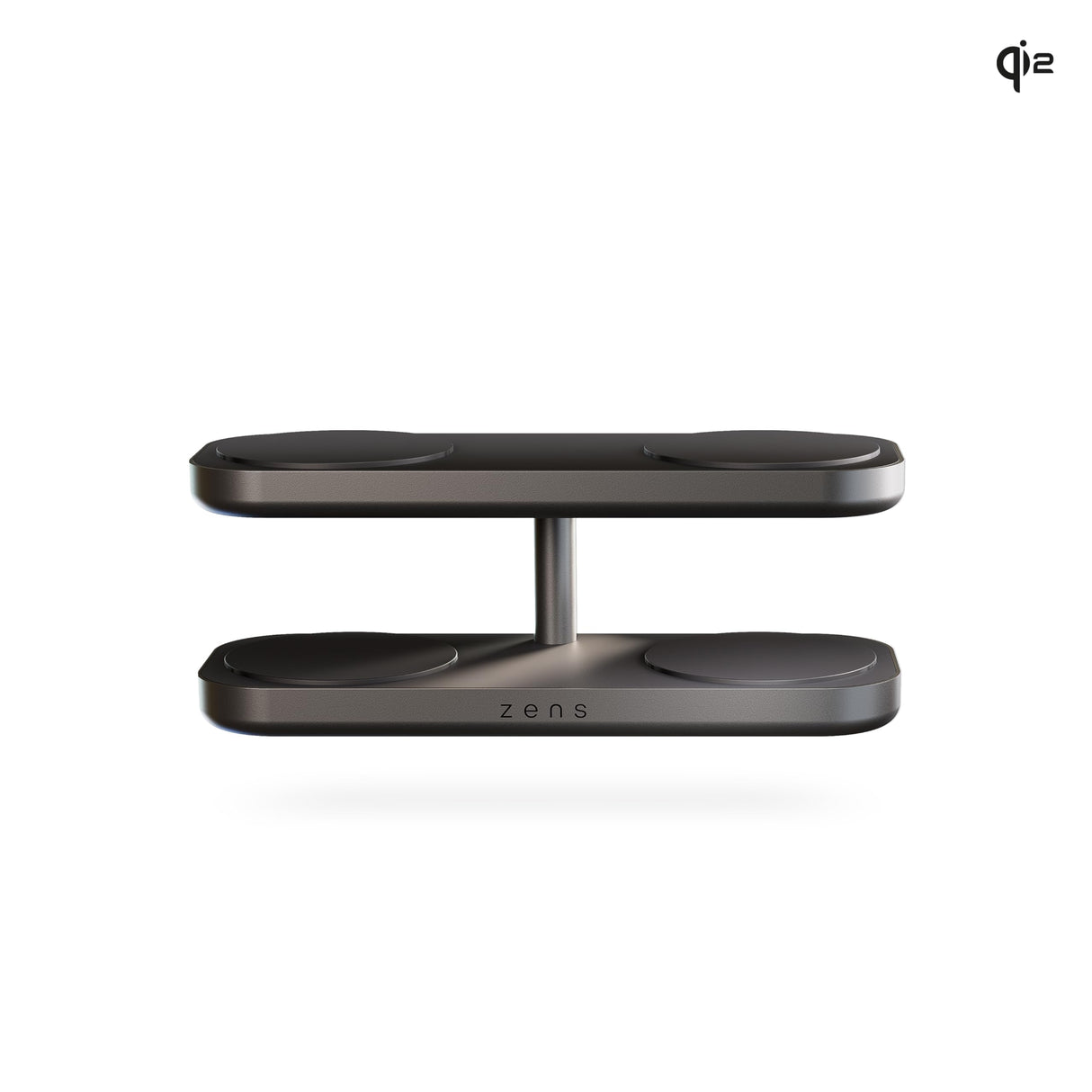 Zens Otterbox Quattro Wireless Charger Pro 4, Cargador inalámbrico MagSafe y Qi2 de 15 W para iPhone/AirPods, Incluye Adaptador de Corriente de 65 W (EU/UK/US) y Cable Integrado de 1,5 m, Negro