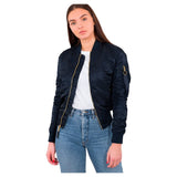 ALPHA INDUSTRIES MA-1 VF LW Wmn Chaqueta, Rep Blue/Gold, XS para Mujer