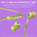 Beats Auriculares inalámbricos Flex – Chip Apple W1, Auriculares magnéticos, Bluetooth de Clase 1, 12 Horas de Sonido ininterrumpido - Amarillo