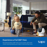 Tapo C840 - Cámara Inteligente de Lentes Dobles – Monitor para Bebé 2 K 4 MP + 1080p, Pan/Tilt, Visión Nocturna Invisible, Detección AI, Audio Bidireccional